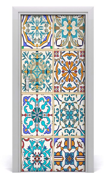 Fototapeta na dvere keramické kachličky 85x205 cm