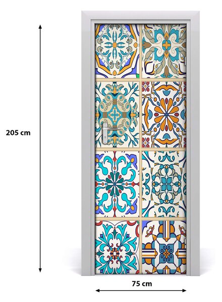 Fototapeta na dvere keramické kachličky 75x205 cm