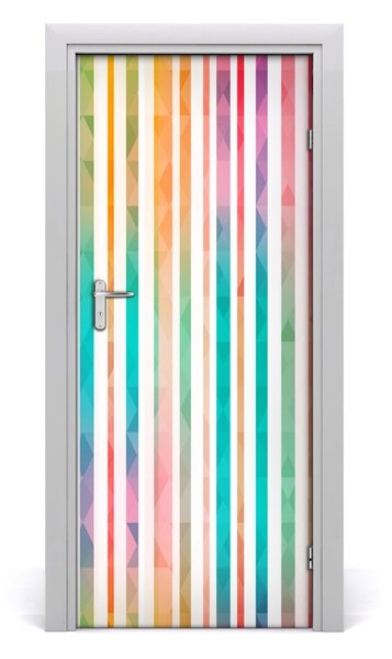 Fototapeta na dvere farebné pásy 85x205 cm