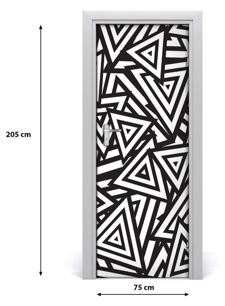 Fototapeta na dvere trojuholníky pozadia 75x205 cm