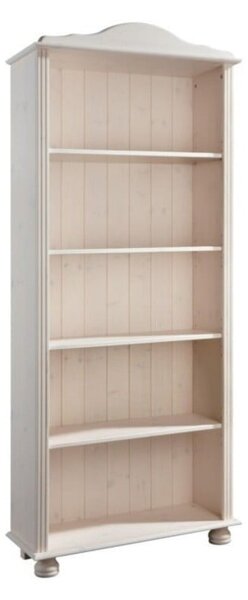 Biela knižnica z borovicového dreva 70x181 cm Ella – Støraa