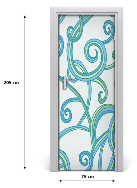 Fototapeta na dvere abstraktné špirála 75x205 cm
