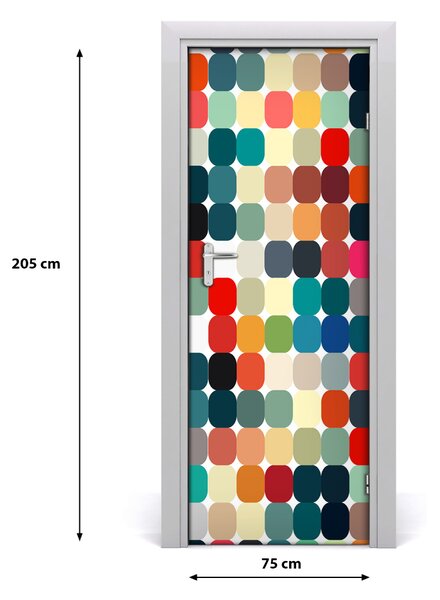 Fototapeta na dvere geometrické pozadie 75x205 cm