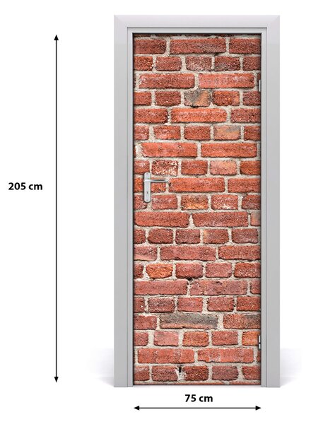 Fototapeta na dvere tehlová stena 75x205 cm