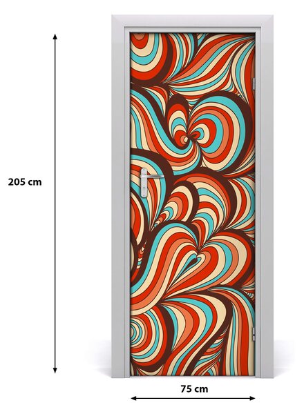 Fototapeta na dvere virující vzor 75x205 cm