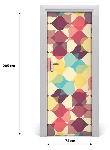 Fototapeta na dvere geometrické pozadie 75x205 cm
