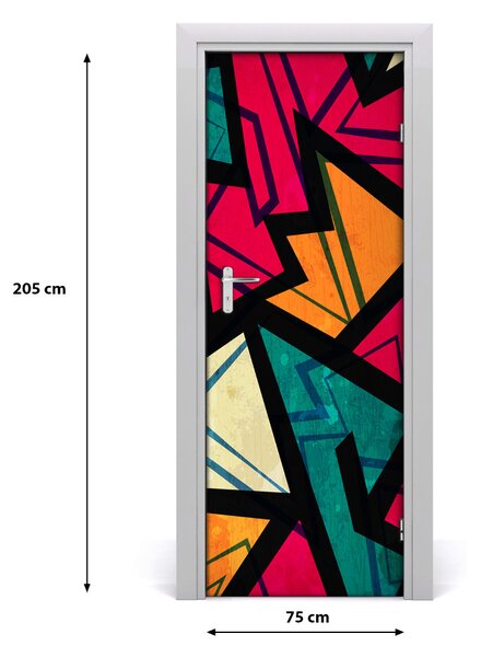 Fototapeta na dvere geometrické pozadie 75x205 cm