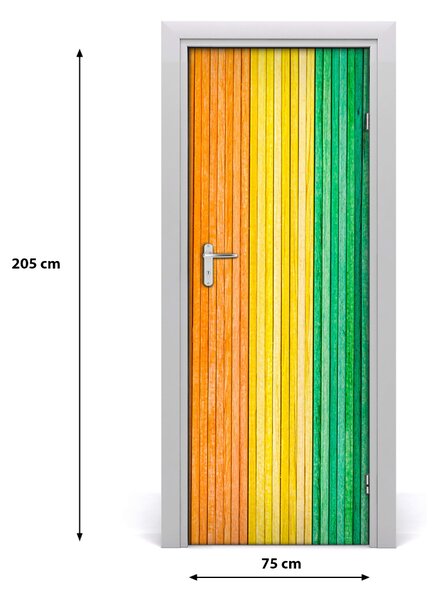 Fototapeta na dvere farebné pásy 75x205 cm