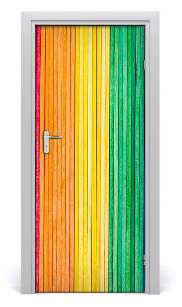 Fototapeta na dvere farebné pásy 85x205 cm