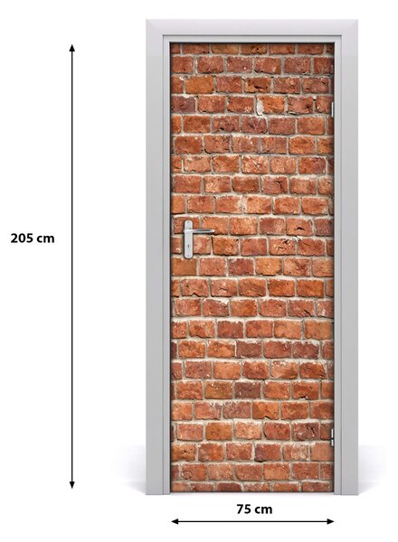 Fototapeta na dvere tehlová stena 75x205 cm