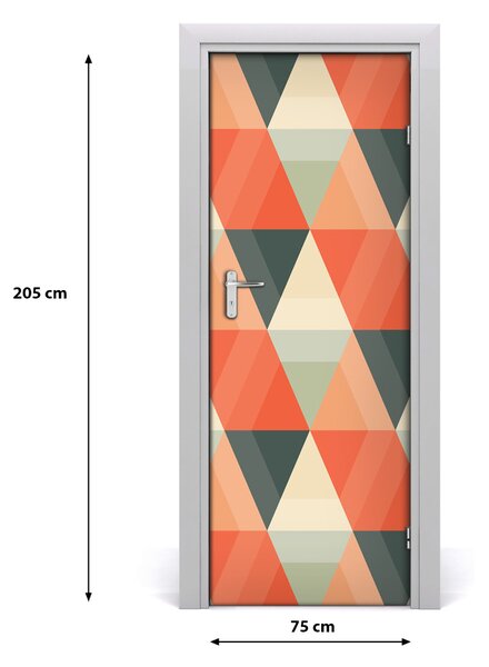 Fototapeta na dvere geometrické pozadie 75x205 cm