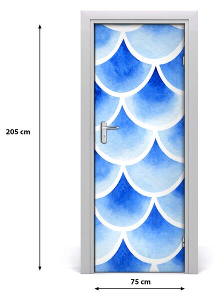 Fototapeta na dvere rybie šupiny 75x205 cm