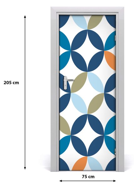 Fototapeta na dvere geometrické pozadie 75x205 cm