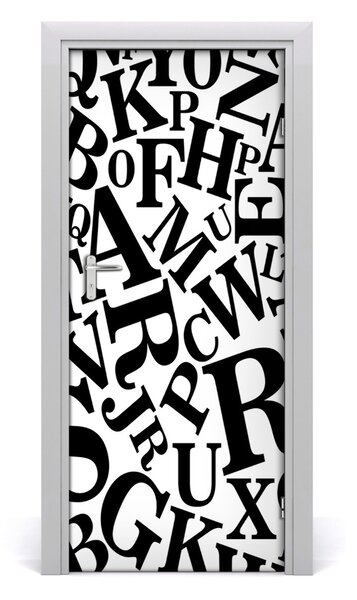 Fototapeta na dvere abeceda 85x205 cm