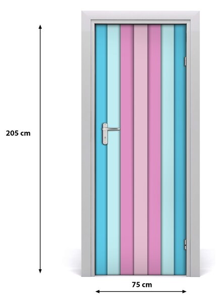 Fototapeta na dvere farebné pásy 75x205 cm