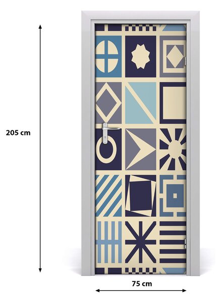 Fototapeta na dvere geometrické pozadie 75x205 cm