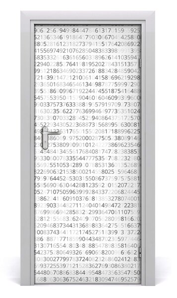 Fototapeta na dvere binárne kod 85x205 cm