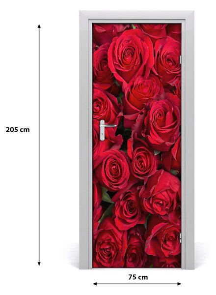 Fototapeta samolepiace červená ruža 75x205 cm