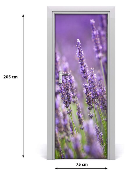 Fototapeta samolepiace poľa levanduľa 75x205 cm