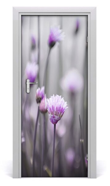 Fototapeta samolepiace kvety pažítky 85x205 cm