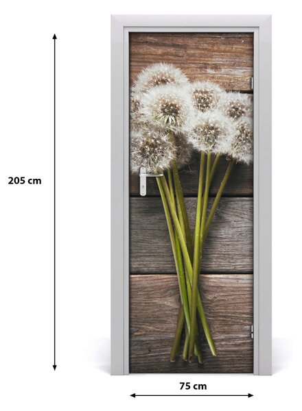 Fototapeta samolepiace Kytica púpav 75x205 cm