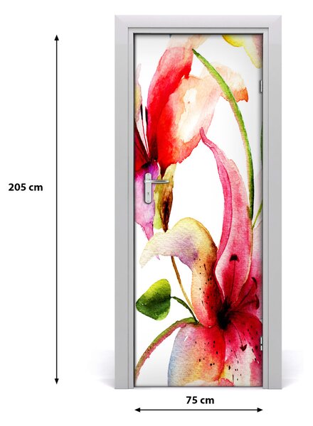 Fototapeta samolepiace kvety ľalie 75x205 cm