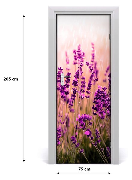 Fototapeta samolepiace pole levanduľa 75x205 cm