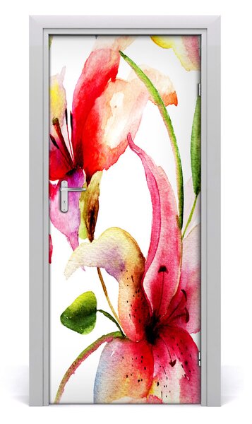 Fototapeta samolepiace kvety ľalie 85x205 cm