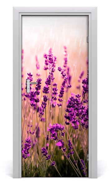 Fototapeta samolepiace pole levanduľa 85x205 cm