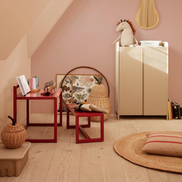 Detská lavička Little Architect, Poppy Red – Ferm Living
