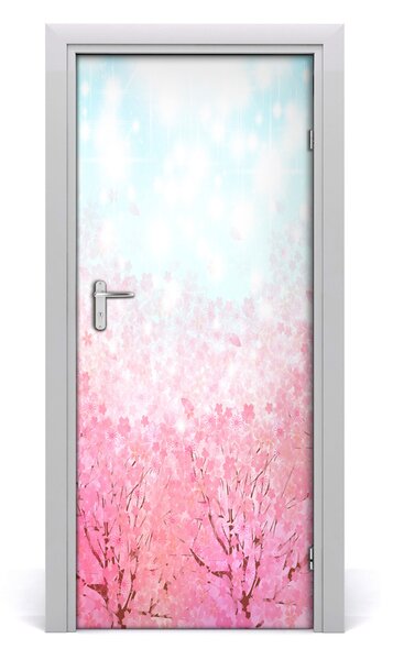 Fototapeta samolepiace kvety višne 85x205 cm