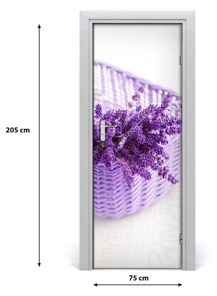 Fototapeta samolepiace Levanduľa v koši 75x205 cm