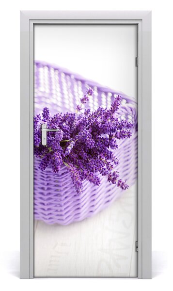 Fototapeta samolepiace Levanduľa v koši 85x205 cm