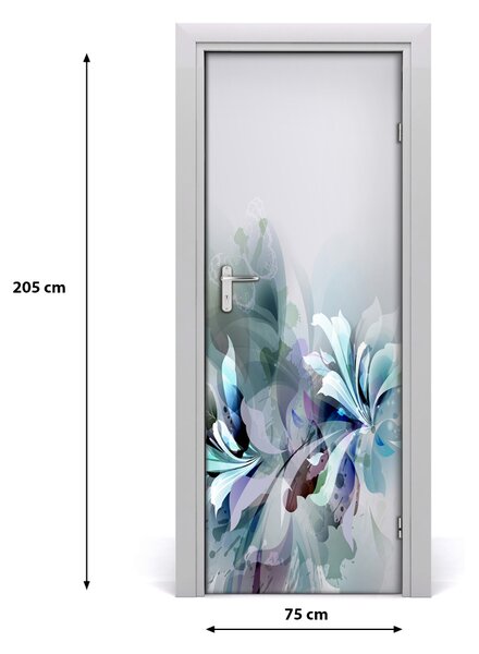 Fototapeta samolepiace Abstrakcyjne kvety 75x205 cm