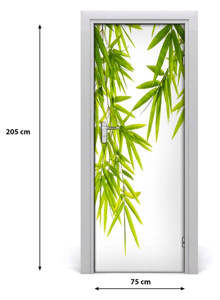 Fototapeta samolepiace listy bambusu 75x205 cm