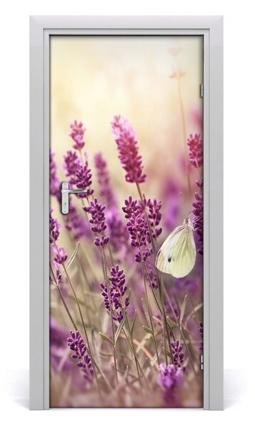 Fototapeta samolepiace kvety levandule 85x205 cm
