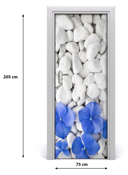 Fototapeta samolepiace hortenzie kamene 75x205 cm
