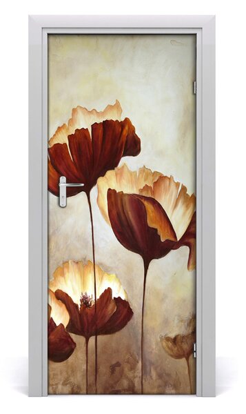 Fototapeta samolepiace poľné mak 85x205 cm