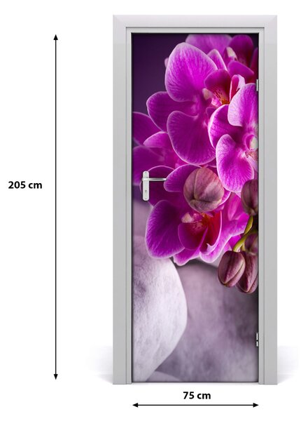 Fototapeta samolepiace ružová orchidea 75x205 cm