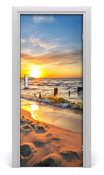 Fototapeta na dvere západ slnka mora 85x205 cm
