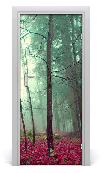 Fototapeta na dvere les jeseň 85x205 cm