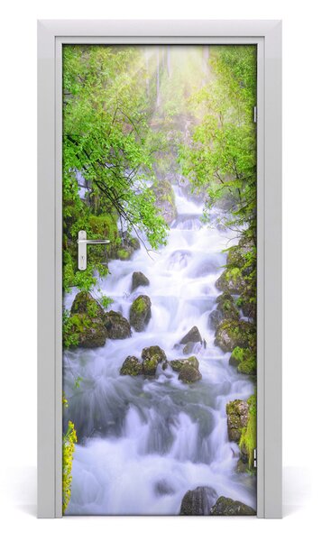 Fototapeta na dvere horský potok 85x205 cm