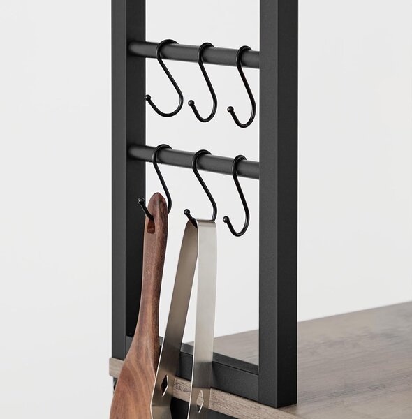 SONGMICS Kuchynský regál Vasagle Vogues 60 cm čierny/sivý