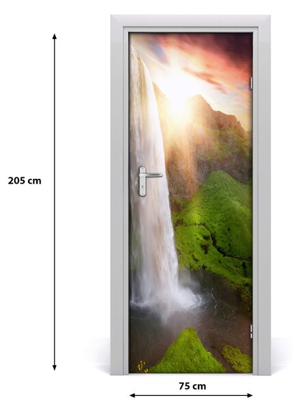 Fototapeta na dvere vodopád 75x205 cm