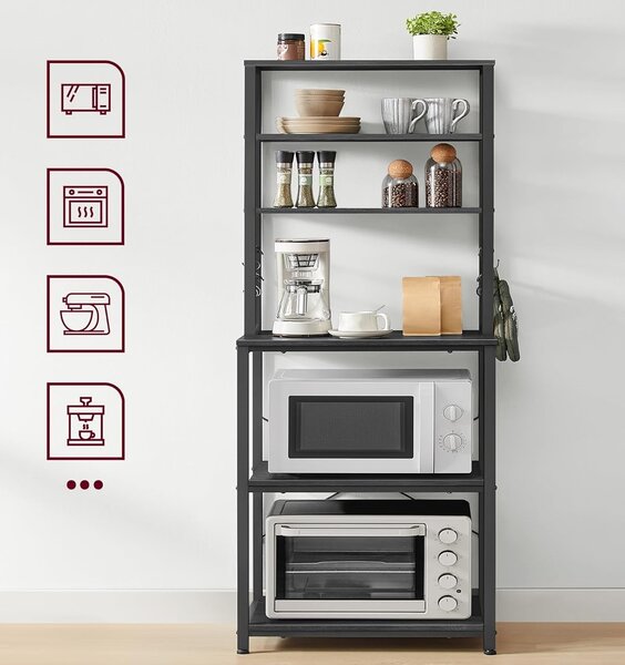 SONGMICS Kuchynský regál Vasagle Vogues 60 cm čierny