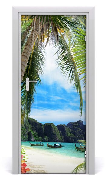 Fototapeta na dvere tropická pláž 85x205 cm