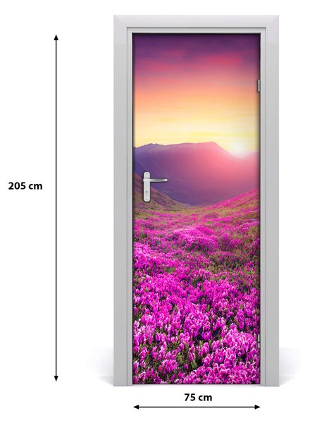 Fototapeta na dvere hory rododendron 75x205 cm