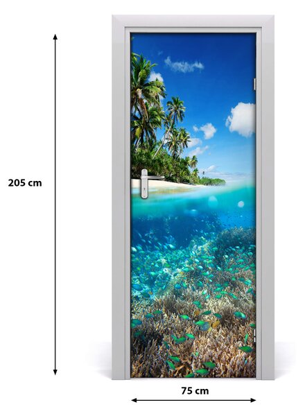 Fototapeta na dvere koralový útes 75x205 cm
