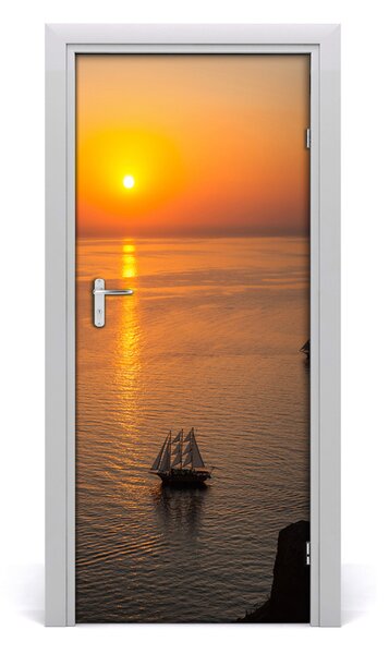 Fototapeta na dvere západ slnka mora 85x205 cm