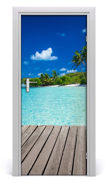 Fototapeta na dvere tropická pláž 85x205 cm